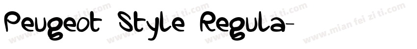 Peugeot Style Regula字体转换